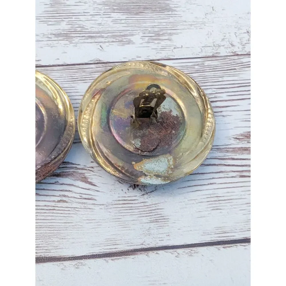 Vintage Clip On Earrings - 1.5